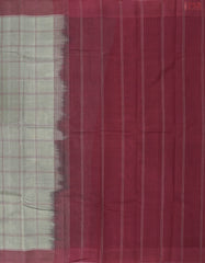 Evergreen Fog Kanchi Cotton Saree