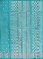 Light Cyan Kanchipuram Silk Saree