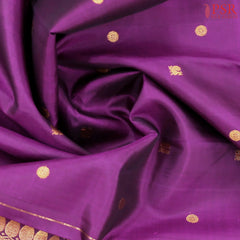 Dark Purple Kanchipuram Silk Saree