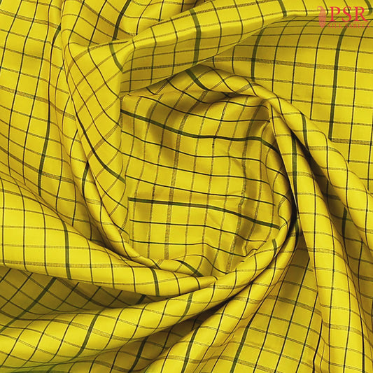 Corn Yellow Fancy Kanchipuram Silk Saree