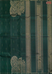 Dark Green Kanchipuram Silk Saree