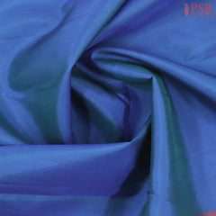 Dark Peacock Blue Kanchipuram Silk Saree
