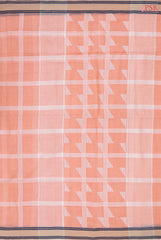 Peach Byloom Cotton Saree