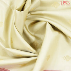 Olive Beige Kanchipuram Silk Saree