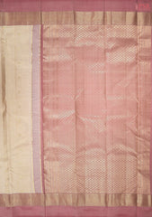 Sepia Beige Fancy Kanchipuram Silk Saree