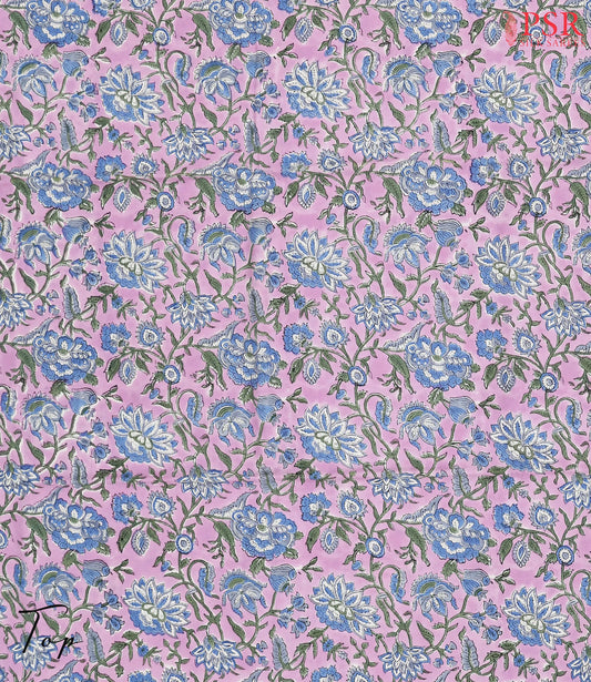 Light Orchid Pink Pure Cotton Dress Material