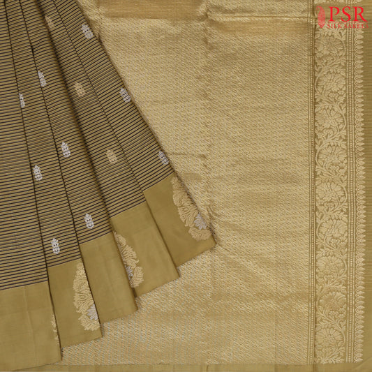 Khaki Soft Silk Saree