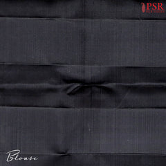 Dark Pink & Black Kanchipuram Silk Saree