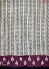 Biscotti Beige Maheshwari Silk Cotton Dress Material