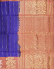 Berry Blue Soft Silk Mix Saree
