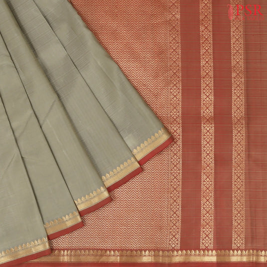 Laurel Grey Arani Silk Saree