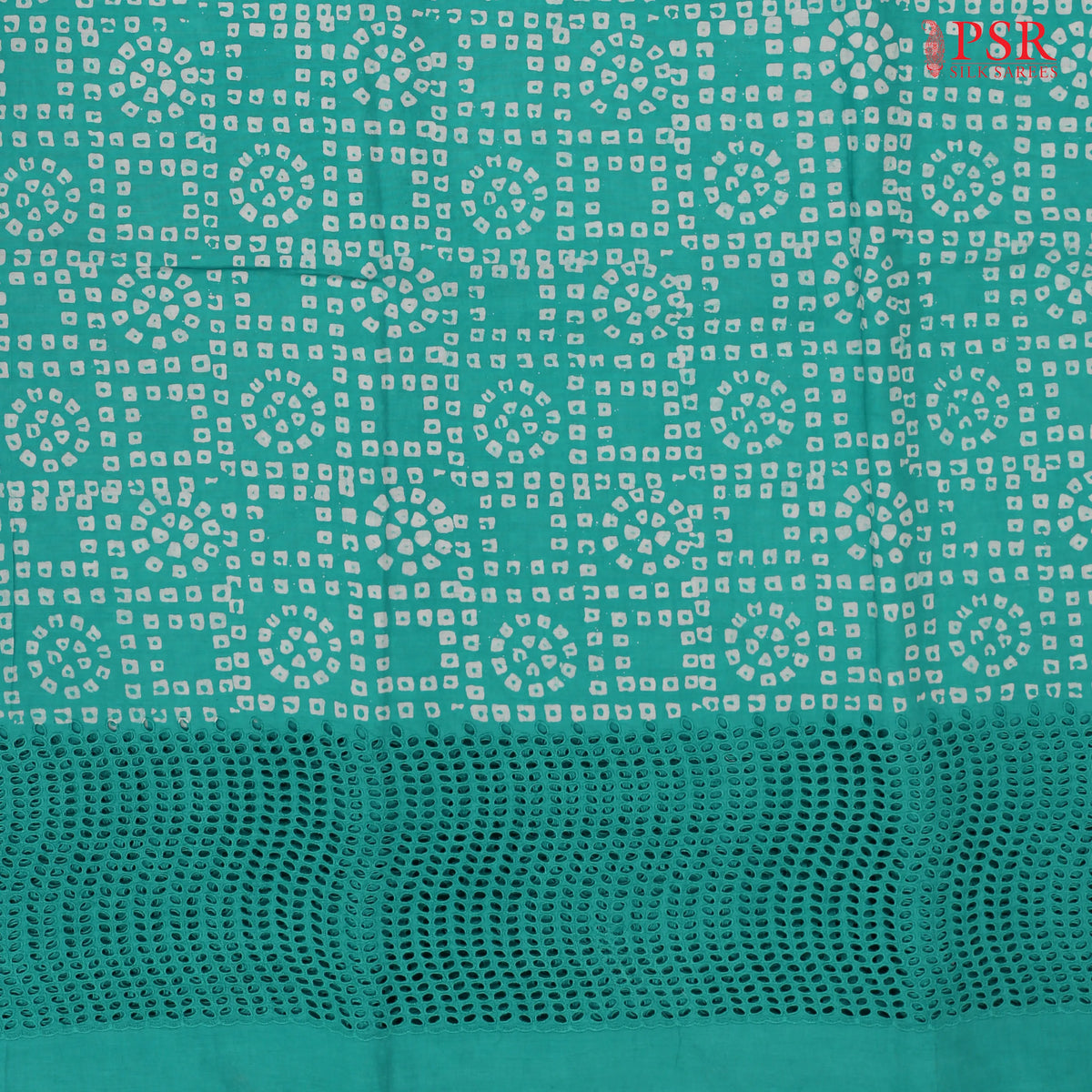 Turquoise Hacoba Embroidery Running Material