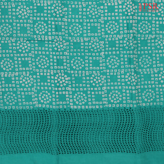 Turquoise Hacoba Embroidery Running Material