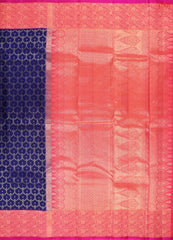 Dark Blue Fancy Kanchipuram Silk Saree