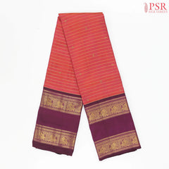 Crimson Red Kanchipuram Silk Saree