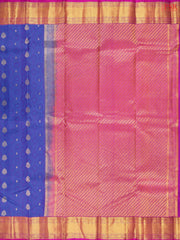 Dark Blurple Fancy Kanchipuram Silk Saree