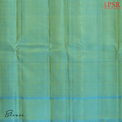Corn Yellow Fancy Kanchipuram Silk Saree