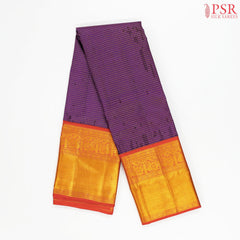 Jam Purple Kanchipuram Silk Saree