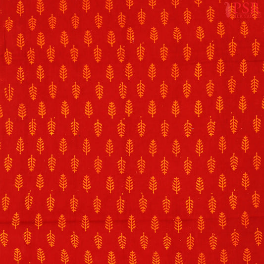 Burgundy Cotton Print Running Material