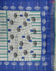 Classic Sage Semi Tussar Saree