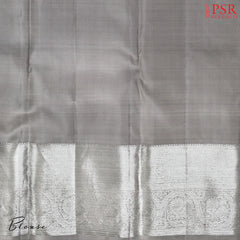 Grey Kanchipuram Silk Saree