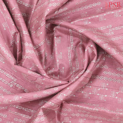 Orchid Pink Semi Tussar Embroidery Saree