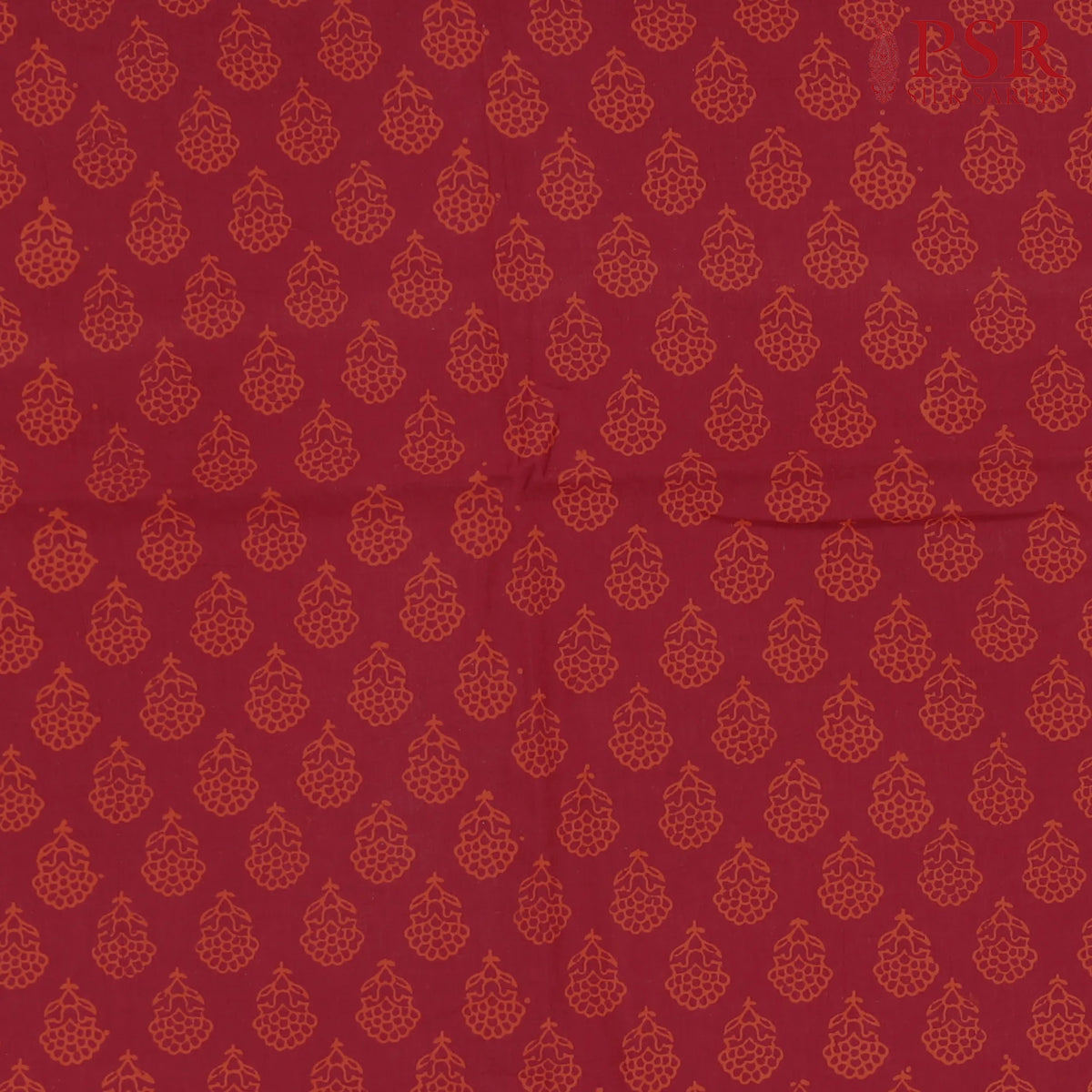 Maroon  Jaipur Cotton Print Running Material