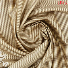 Yellow Beige Semi Tussar Saree