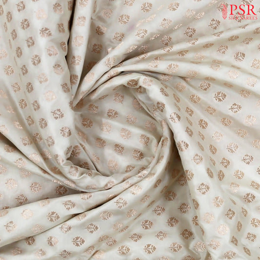 Kerala Beige Banarasi Katan Silk Saree