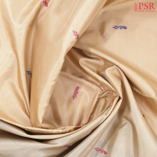 Biscotti Beige Vazhainaar Silk Saree