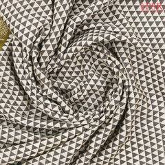 Light Beige & Grey Assam Saree