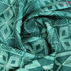 Deep Jungle Green Tussar Silk Saree