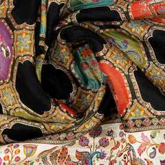 Black Semi Banaras Saree