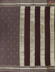 Brown Mysore Silk Saree