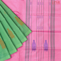 Parakeet Green Vazhainaar Silk Saree
