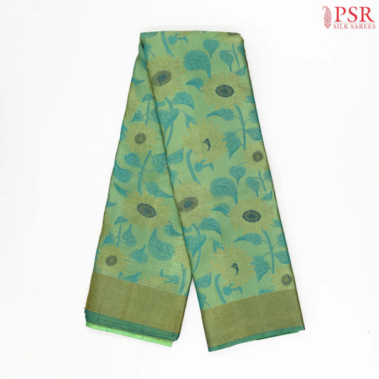 Mantis Green Kanchipuram Silk Saree