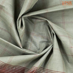 Evergreen Fog Kanchi Cotton Saree