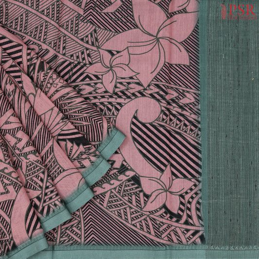 Puce Pink Munga Silk Saree