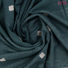Bottle Green Byloom Cotton Saree