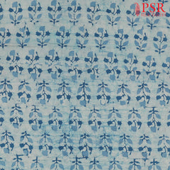 Light Blue Batik Print Running Material