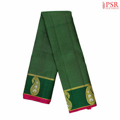 Dark Green Kanchipuram Silk Saree