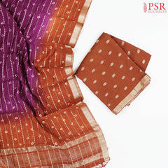 Chestnut Brown Assam Silk Dress Material