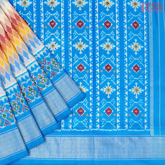 Multicolor Pochampally Silk Saree