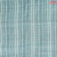 Grayish Cyan Tussar Silk Dress Material