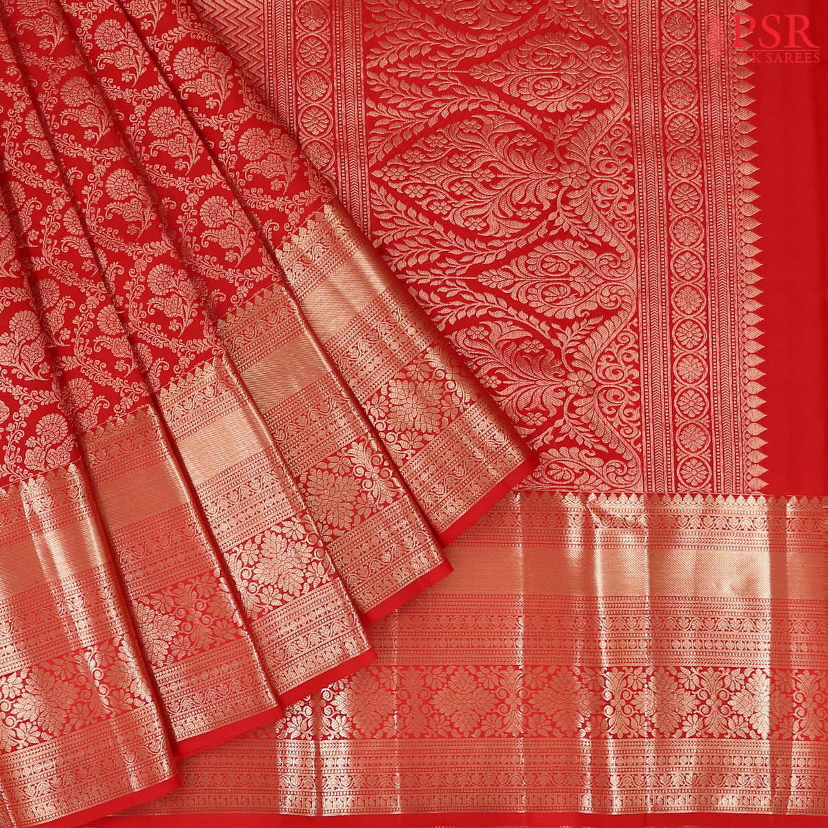 Red Kanchipuram Silk Saree