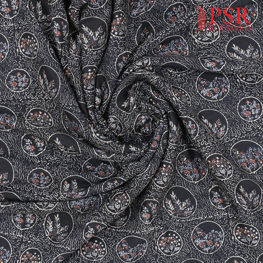 Black Semi Tassar Running Material