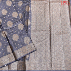 Chanderi Embroidery - Taupe Brown