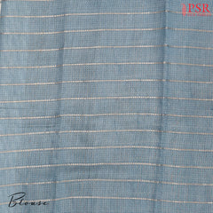Frosty Blue Assam Saree