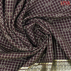 Brown Mysore Silk Saree