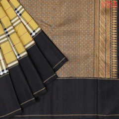 Ginger Yellow Kanchipuram Silk Saree
